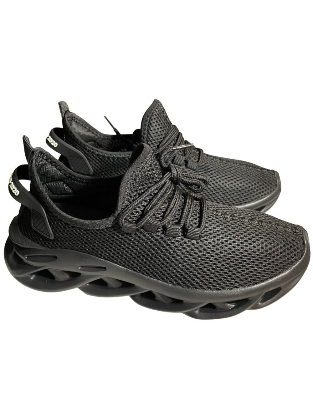 Men's Triple Black Athletic Sneakers Lightweight Shock-Absorbing Running Shoes